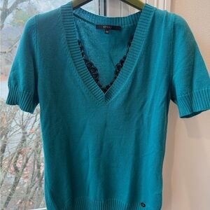 Gucci 100% Cashmere Knit Top – Size XS – Teal
